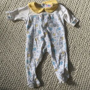 Vintage Small Steps Peter Pan Collar Onesie